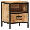 vidaXL Mesita de noche madera maciza de mango 40x35x50 cm
