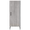 vidaXL Aparador alto madera contrachapada gris Sonoma 34,5x34x180 cm