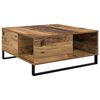 vidaXL Mesa de Caf&eacute; Madera envejecida 80 x 80 x 36,5 cm