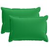 vidaXL Funda de almohada 2 uds. HOUTEN Verde 50 x 75 cm Poli&eacute;ster