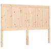 vidaXL Estructura de cama con cabecero madera maciza 140x190 cm