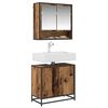 vidaXL Mueble de lavabo para ba&ntilde;o Madera envejecida 65 x 33 x 60 cm