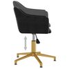 vidaXL Silla de comedor giratoria terciopelo negro