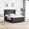 vidaXL Cama tipo Box Spring Marr&oacute;n oscuro 140 x 190 cm tela