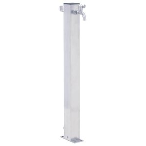 vidaXL Fuente de agua para jard&iacute;n acero inoxidable cuadrada 100 cm