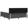 vidaXL Cama tipo Box Spring Gris Oscuro y 180 x 200 cm Tela de Pana