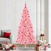 vidaXL &Aacute;rbol de Navidad con 300 LED con soporte Rosa 240 cm PVC