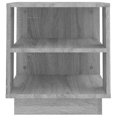 vidaXL Mesa de centro madera contrachapada gris Sonoma 40x40x43 cm