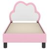 vidaXL Estructura de cama para niños pequeños con cabecera Rosa