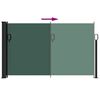 vidaXL Toldo lateral retr&aacute;ctil verde oscuro 120x500 cm