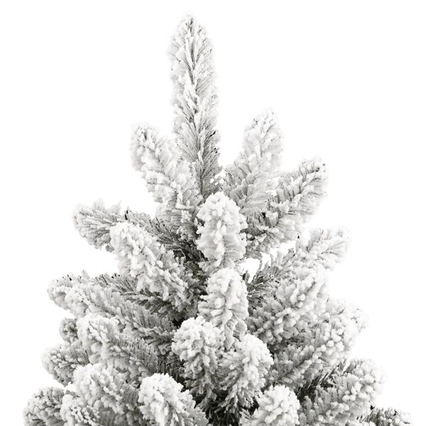 vidaXL &Aacute;rbol de Navidad artificial con bisagras y nieve flocada 270 cm
