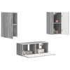 vidaXL Conjunto de mueble de TV 2 pcs Gris Sonoma Madera de ingenier&iacute;a