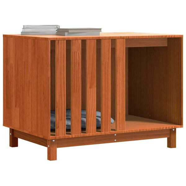 vidaXL Casa para perros con almacenamiento Marr&oacute;n cera 90 x 60 x 67 cm