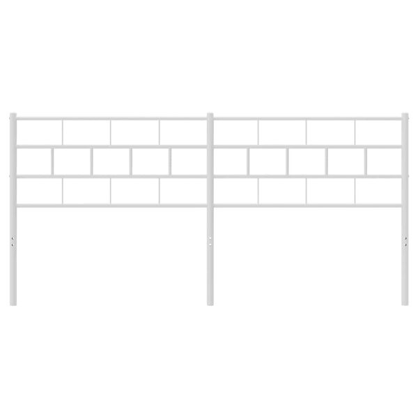 vidaXL Cabecero de metal blanco 180 cm