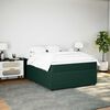 vidaXL Cama box spring con colch&oacute;n terciopelo verde oscuro 140x200 cm