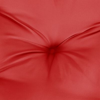 vidaXL Cojín para palets de tela rojo 70x40x12 cm