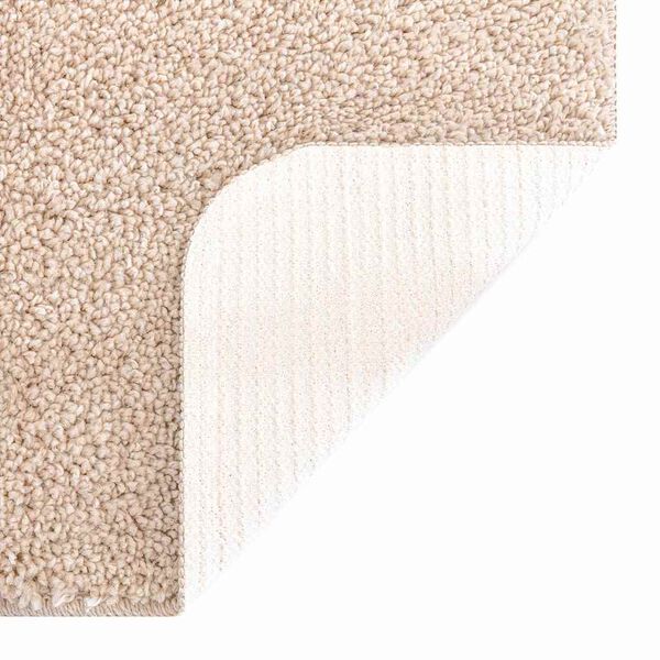 vidaXL Alfombrilla de ba&ntilde;o antideslizante Crema 60 x 90 cm PP