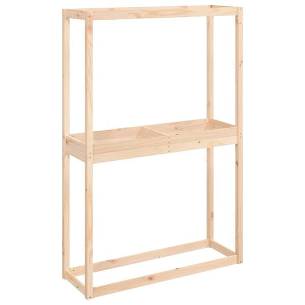 vidaXL Soporte para neum&aacute;ticos madera maciza de pino 120x40x180 cm