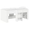 vidaXL Marco de Cama Alta para Ni&ntilde;os Blanco 163 x 101,1 x 68,5 cm