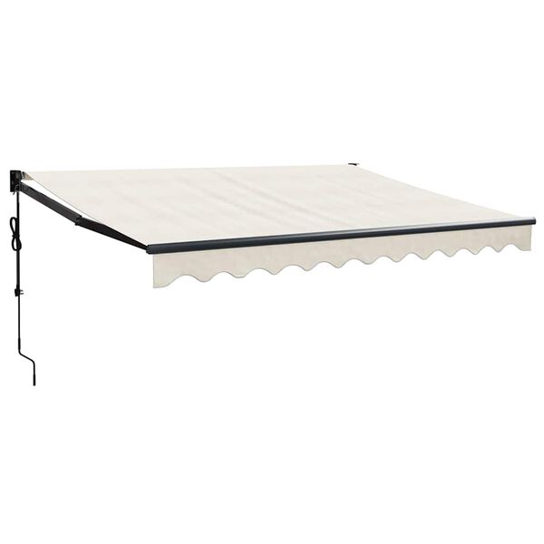vidaXL Toldo retr&aacute;ctil autom&aacute;tico color crema 3x2,5 m