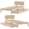 vidaXL Estructura de cama con cajones madera maciza de pino 90x200 cm