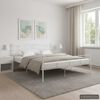 vidaXL Estructura de cama sin colchón metal blanco 180x200 cm