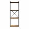vidaXL Estante de libros Roble artesanal 40 x 30 x 119 cm