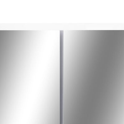 vidaXL Armario de baño con espejo MDF blanco 80x15x60 cm