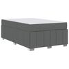 vidaXL Estructura de cama con colch&oacute;n Gris oscuro 120 x 200 cm tela