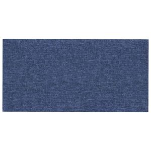 vidaXL Cabecero de Pared 12 pcs Azul 30 x 15 cm tela