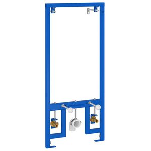 vidaXL Soporte de pared de ba&ntilde;o Manual Azul 50 x 3 x 112 cm