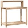 vidaXL Mesa de plantaci&oacute;n con estantes madera pino 108x50x109,5 cm