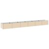 vidaXL Cama de Jard&iacute;n Elevada Marfil 600 x 80 x 55 cm
