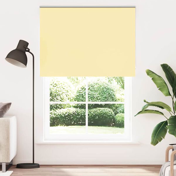 vidaXL Estor Enrollable Opaco Amarillo 150x210 cm Tela Ancho 146,6 cm