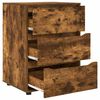 vidaXL Armario de almacenamiento Roble ahumado 60 x 48 x 81 cm