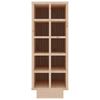 vidaXL Botellero madera maciza de pino 23x34x61 cm