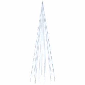 vidaXL &Aacute;rbol de Navidad en asta de bandera 732 LED blanco fr&iacute;o 500 cm