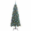 vidaXL &Aacute;rbol de Navidad artificial Verde 180 cm PVC, Pl&aacute;stico y Acero