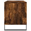 vidaXL Mueble discos madera contrachapada roble ahumado 100x38x48 cm