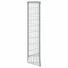 vidaXL Arriate de gaviones de trapecio acero galvanizado 80x20x100 cm