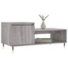 vidaXL Mesa de centro madera contrachapada gris Sonoma 100x50x45 cm