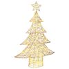 vidaXL &Aacute;rbol de Navidad 120 LED c&aacute;lido 120,5 cm PET