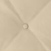 vidaXL Coj&iacute;n de Espalda Crema 60 x 50 cm Tela de microfibra