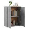 vidaXL Aparador de madera contrachapada gris Sonoma 60x30x75 cm