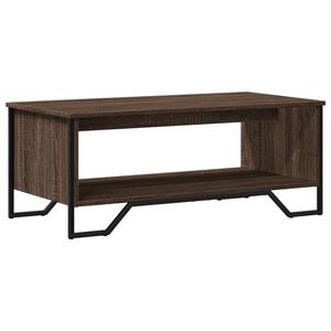 vidaXL Mesa de centro madera de ingenier&iacute;a roble marr&oacute;n 100x51x40 cm