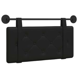 vidaXL Cabecero colgante Negro Cuero sint&eacute;tico