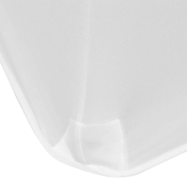 vidaXL Funda el&aacute;stica para mesa 2 uds 183x76x74 cm blanco