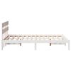 vidaXL Estructura de cama Blanco 140 x 190 cm Madera maciza de Pino