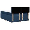 vidaXL Cama box spring con colch&oacute;n tela azul 140x190 cm
