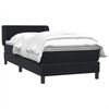 vidaXL Cama box spring con colch&oacute;n cuero sint&eacute;tico negro 80x220 cm